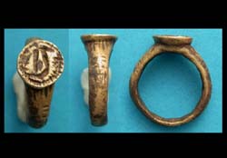 Ring, Medieval, Men's, Raised Bezel, Signet, ca, 14th-16th Cent AD